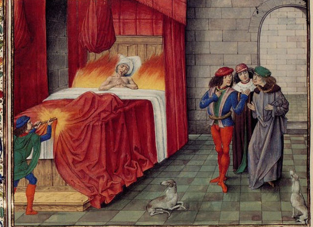  Nejbizarnější smrti: Karel II. Navarrský uhořel při nepovedené léčbě